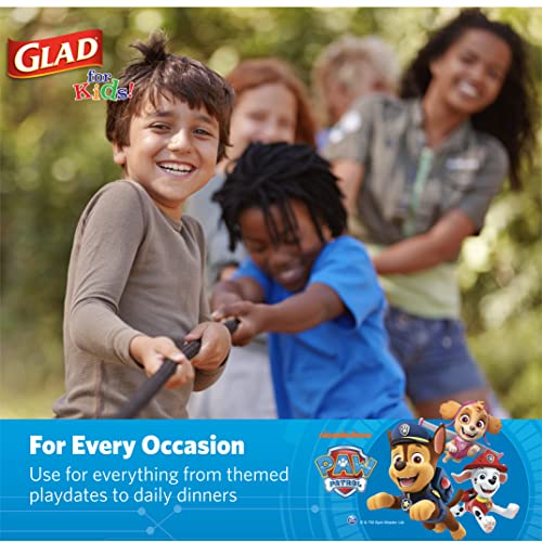 Glad BB15230 Paw Patrol Disposable Plates For Kids - Heavy Duty Microwavable Paper Plates - 7 Inch Sturdy Plates For Boys And Girls - Bulk Paw Patrol Party Supplies thumb #4
