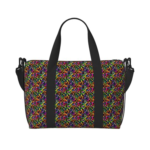 Sac de voyage Gay Pride arc-en-ciel porteur de valeurs mixtes