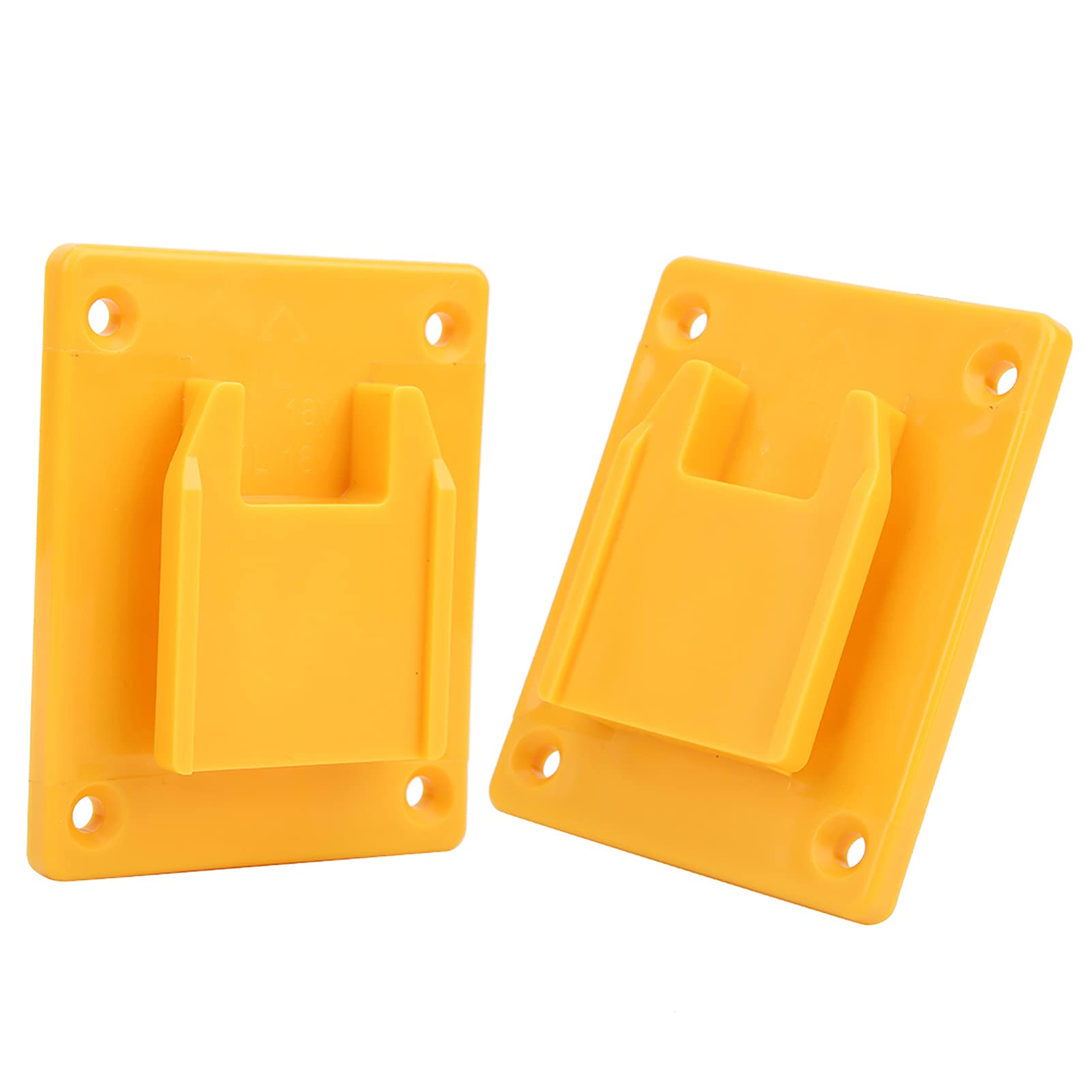 Fafeicy Base de Soporte de 2 Piezas, Base de Soporte de máquina de Herramientas eléctricas, Adecuado para M18 18V/DEWALT 20V(Amarillo)