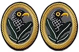 2Pcs WW2 German Sniper Infantry Military Tactical Embroidered Patches Armband Backpack Badge with Hook Backing for Clothing Patch