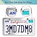 Stainless Steel License Plate Frames- 2 Pack Mirror Polished Car Plate Holder, with Screws, Chrome Caps, Heavy Duty Rustproof Metal Front Rear Car Tag Frame