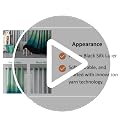 Image of Casableu Kivo Digital Print 85% Blackout Curtains for Long Door /Window, Thermal Insulated, Tie Back, Wider Width 50 in, Eyelet Curtains for Living Room /Bedroom (Teal 9 ft Set of 2)