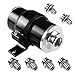 Billet Aluminum Inline Fuel/Gas/Petrol Filter+Bracket Cleanable 30 Micron for AN6 AN8 AN10 Black