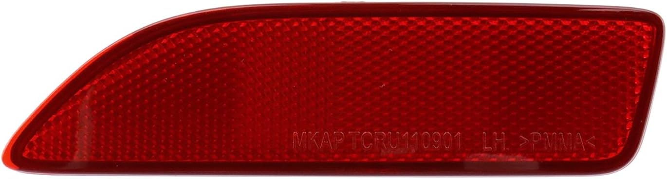 Crapyt Rear Bumper Reflector Tail Light Cover, Rear Left and Right Bumper Reflector Replacement Lamp Cover for ‎81920-02030+81910-02130, Compatible with Toyota Corolla 2011 2012 2013, 1 Pair