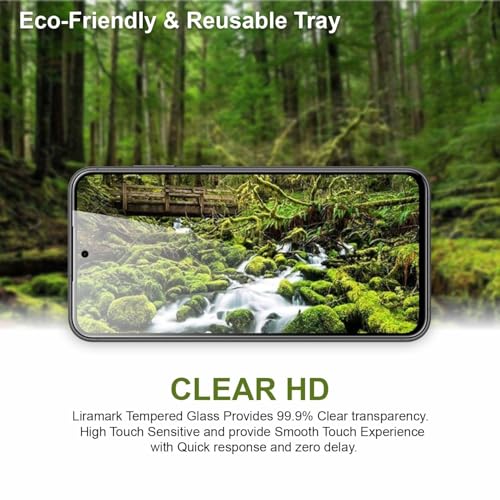 Image of LIRAMARK Easy Fit 9H Anti-Smudge Tempered Glass Screen protector compatible with Samsung Galaxy S26 Ultra 5G .Screen Guard with auto align Installation Kit for Samsung Galaxy S26 Ultra 5G