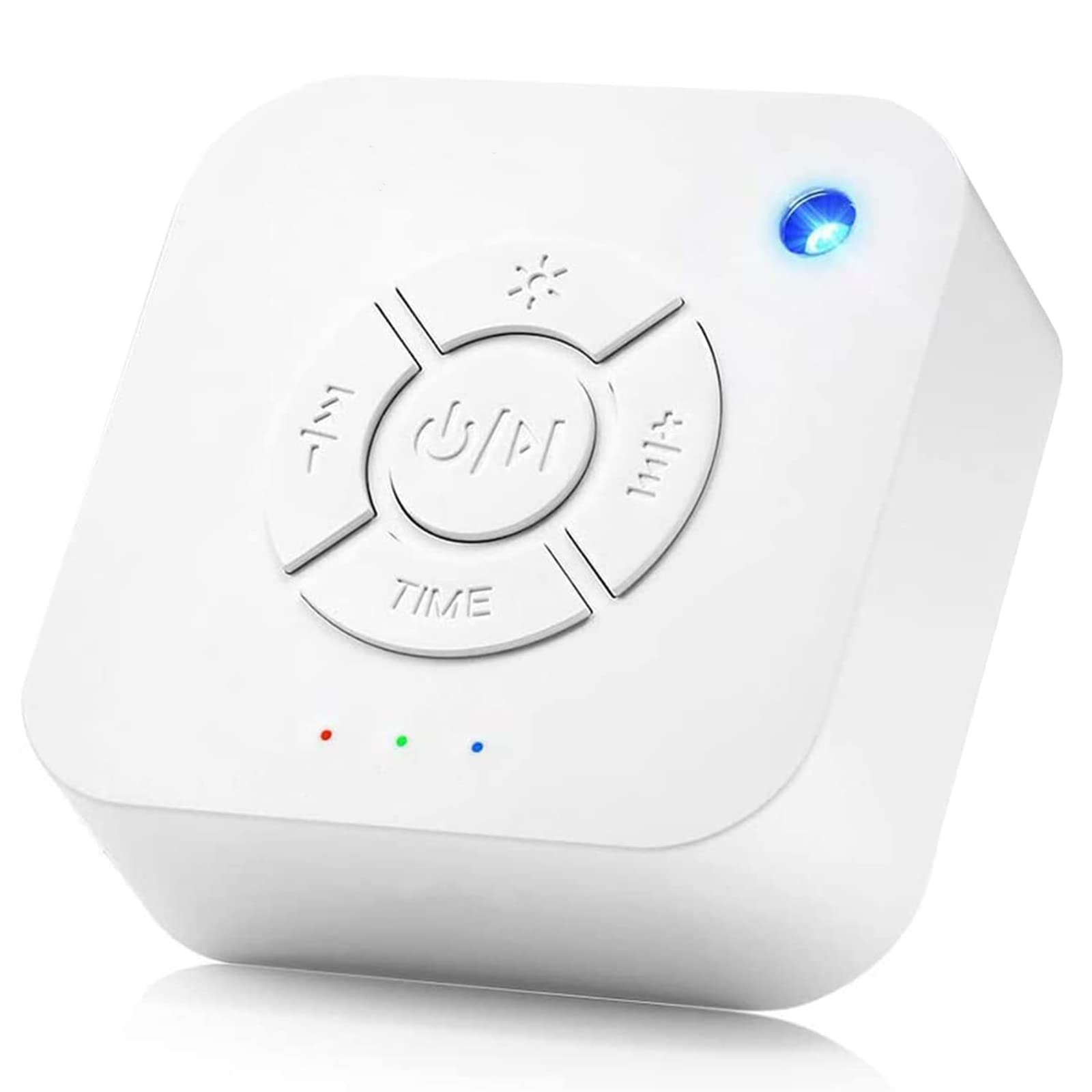 MAKINGTEC Noise Machine Sleep Instrument with 9 Soothing Sounds Baby Adult Sleep Relaxation Machine Night Therapy Device for Baby Soothing Adult Office for Nursery Home Travel USB Powered(White)