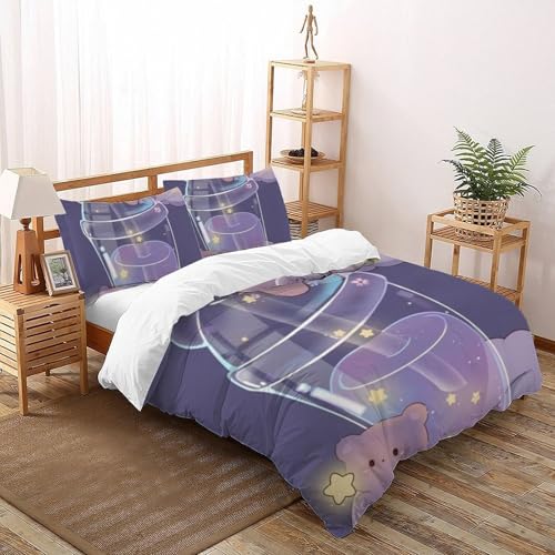 Housse de Couette Double 200x200cm Enfants CUB Parure Lit Microfibre - 2