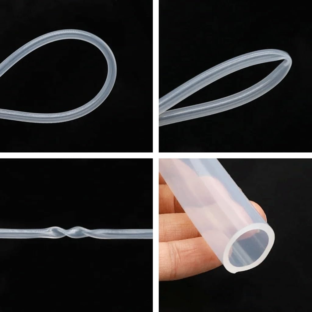 Tubo de goma de silicona flexible transparente, manguera de silicona de 10 m, varios tamaños para riego por goteo, fontanería, acuario (diámetro interior de 2,5 mm x 4 mm de diámetro exterior)