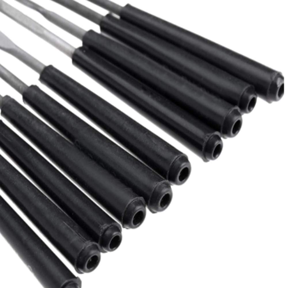 Rasp And File Set,Assorted Hand Files with Flat,Half Round,Triangle And Round File,Metal Wood Rasp for Glass Metal Stone Carving,4X160mm (10 Pcs)