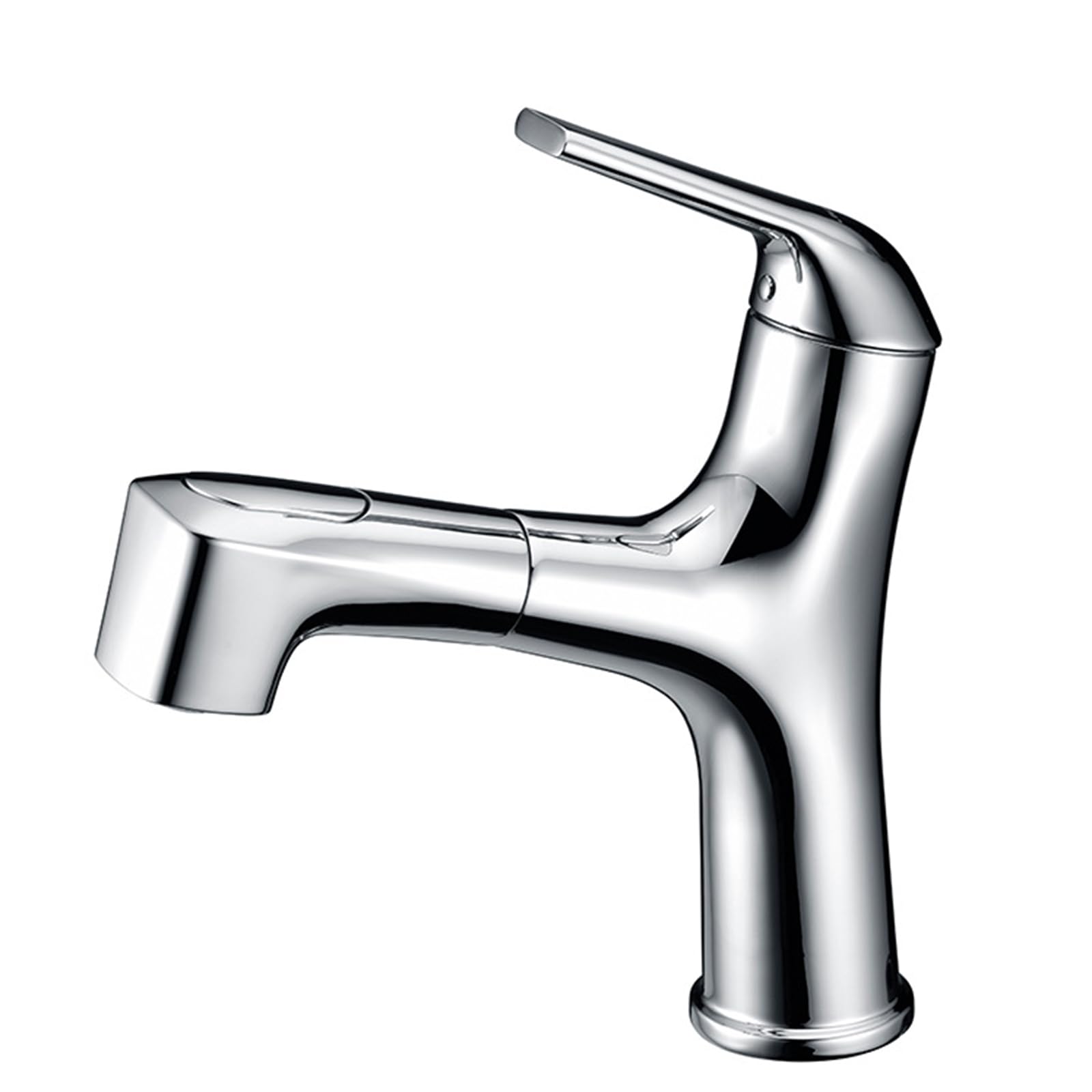 Robinet de lavabo de salle de bain extractible pour simplifier le nettoyage quotidien