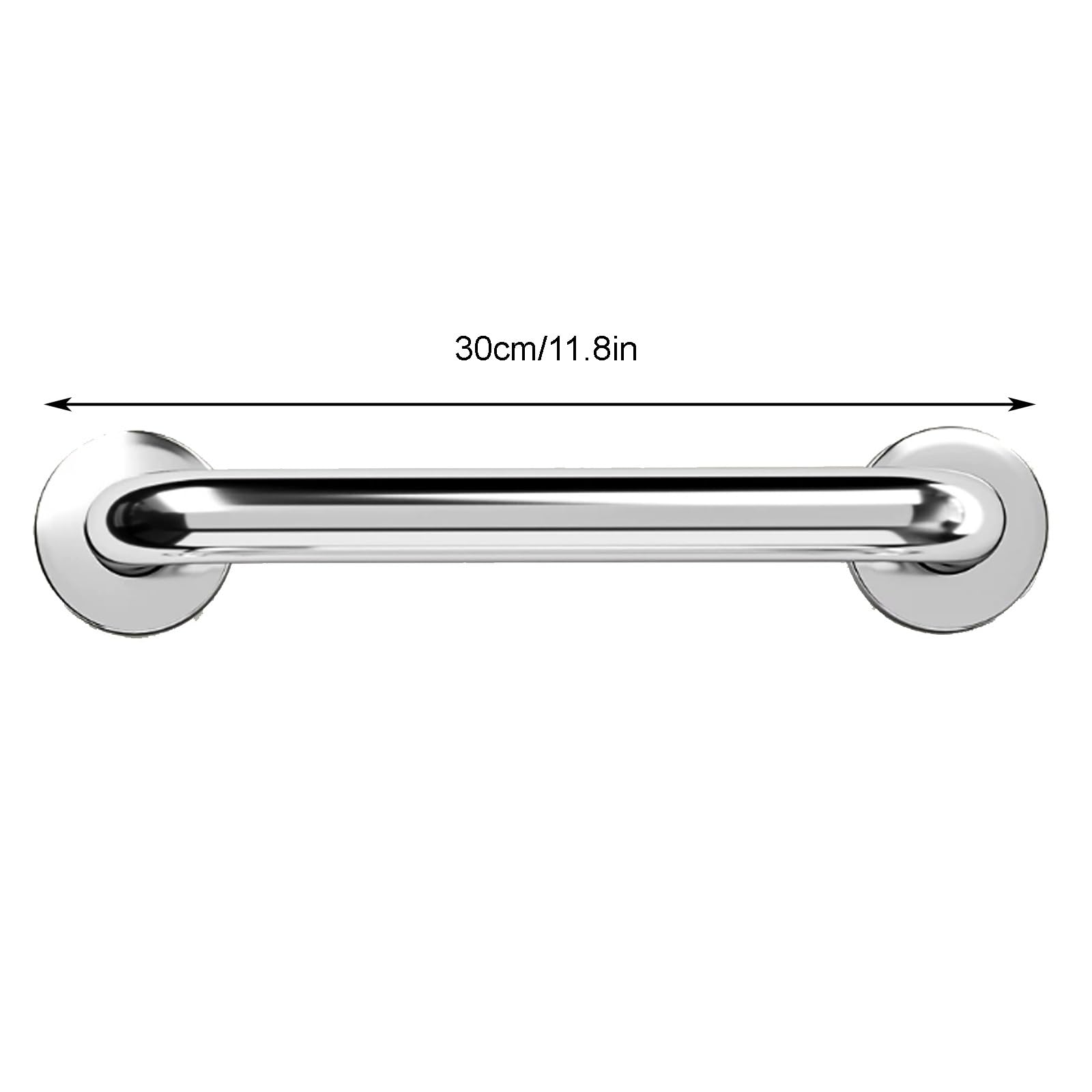 Set Da 2 Maniglioni Di Sicurezza per Doccia, Supporto A Parete Ultra-resistente con Fissaggio Nascosto – Ideale per Doccia, WC E Vasca Da Bagno (prevenzione Cadute per Anziani)(30cm)