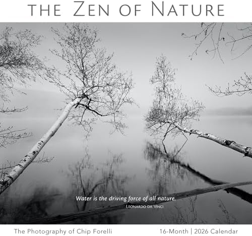 The Zen of Nature 2026 Wall Calendar, 12-Month Black & White Natu...