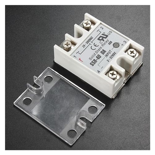 Relais à semi-conducteurs monophasé SSR-40DA pour commande de chauffage 40A