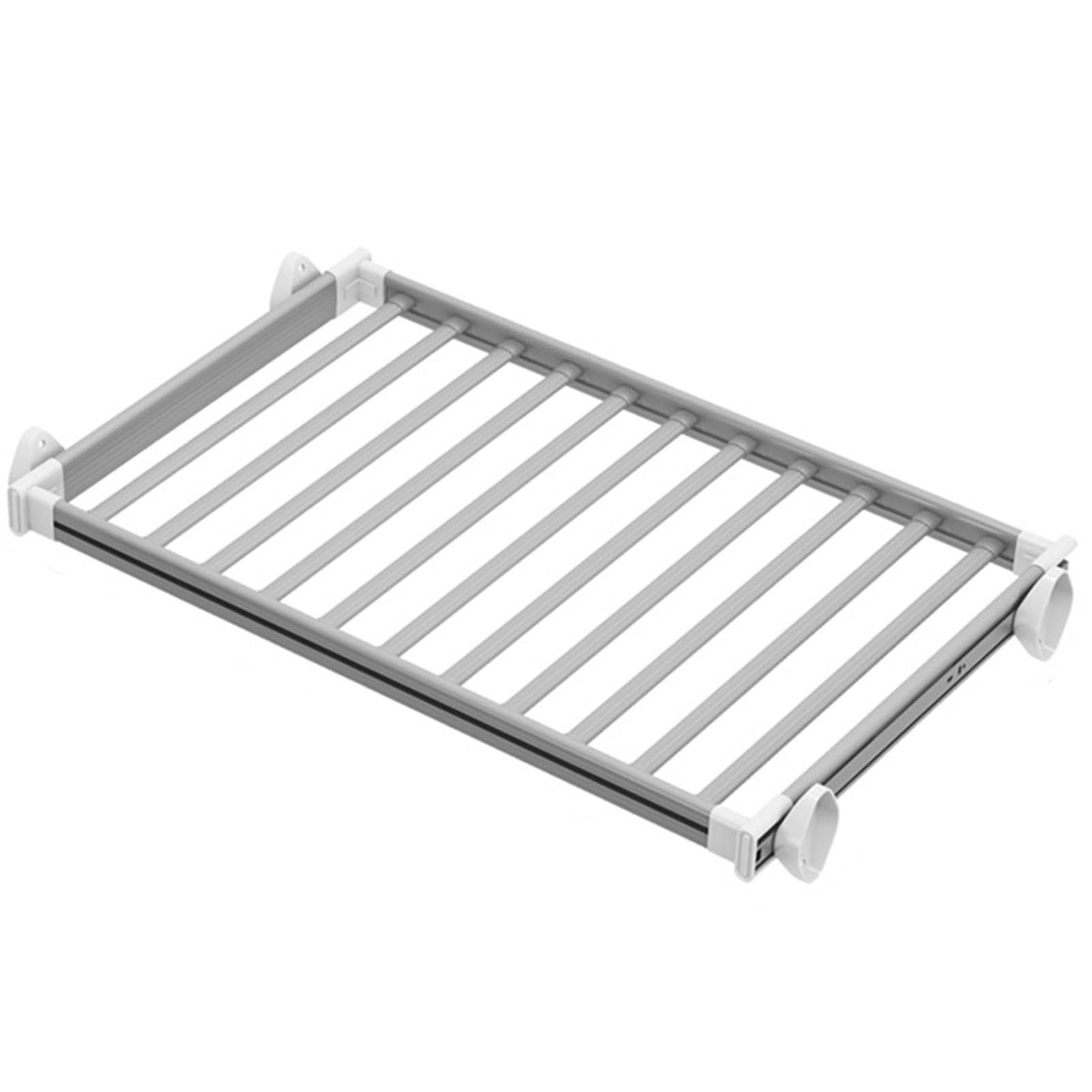 OLSKFUH Pull-Out Trouser Rack Removable Pull-Out Rack Wardrobe Storage Expandable Space Saving Drawer-Style Hanger Rod Rolling Trolley,Heavy Duty Pull Out Pants Rack For Closeta,White-85-120cm