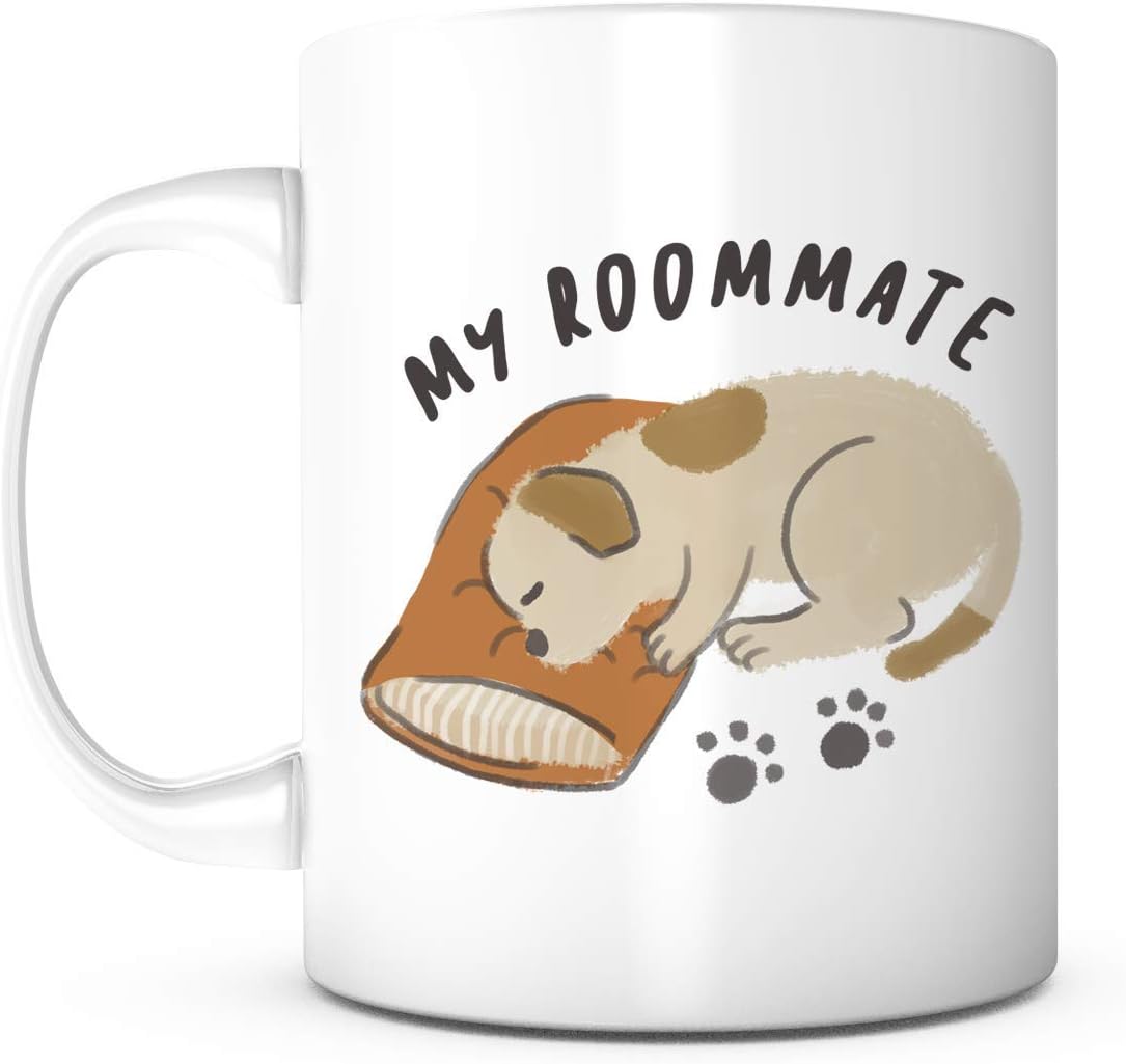 Best Roommate Ever-Funny Gift Mug Ideas Coffee Mug for Dog Lovers/Dog Mom/Dog Dad/Dog Mugs/Dog Owner Gift/ Dog Coffee Mug/Puppy Mug for Him/Her/Husband/Wife/Boyfriend/Girlfriend/Boss/Co-worker