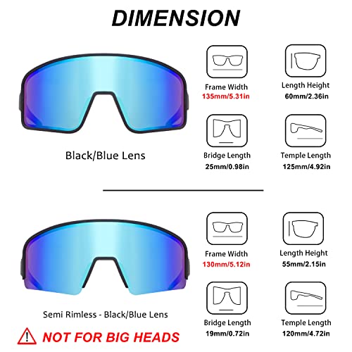 Image of MAXJULI Polarized Sunglasses for Men Women, Windproof Outdoor Sports Cycling Running UV400 Protection Sun Glasses 8121