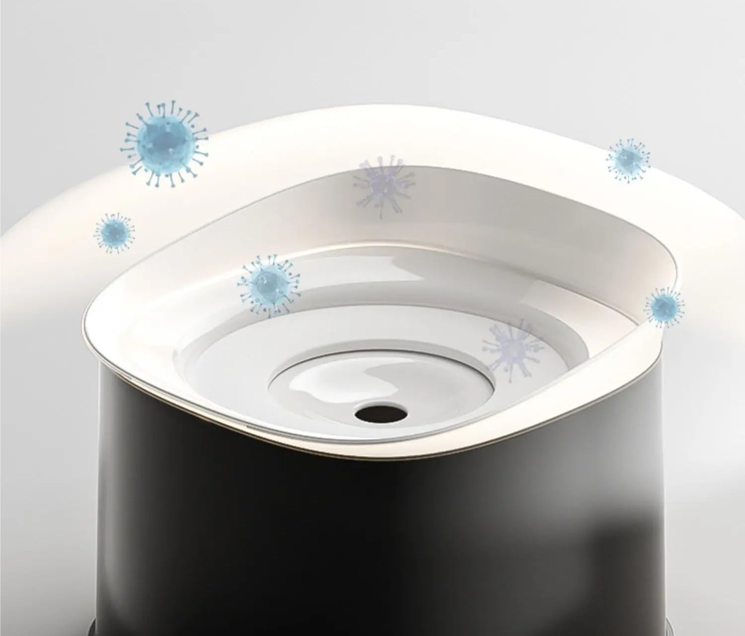 Multifunktionaler auslaufsicherer Wassernapf for Hunde und Katzen, Wassernapf for Haustiere im Auto, spritzwassergeschützt, auslaufsicher, erstickungssicher, schwimmendes Design, for den Innen- und Au