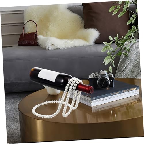 Soporte para Botellas de Vino Ciieeo de Hierro Blanco miniatura 6