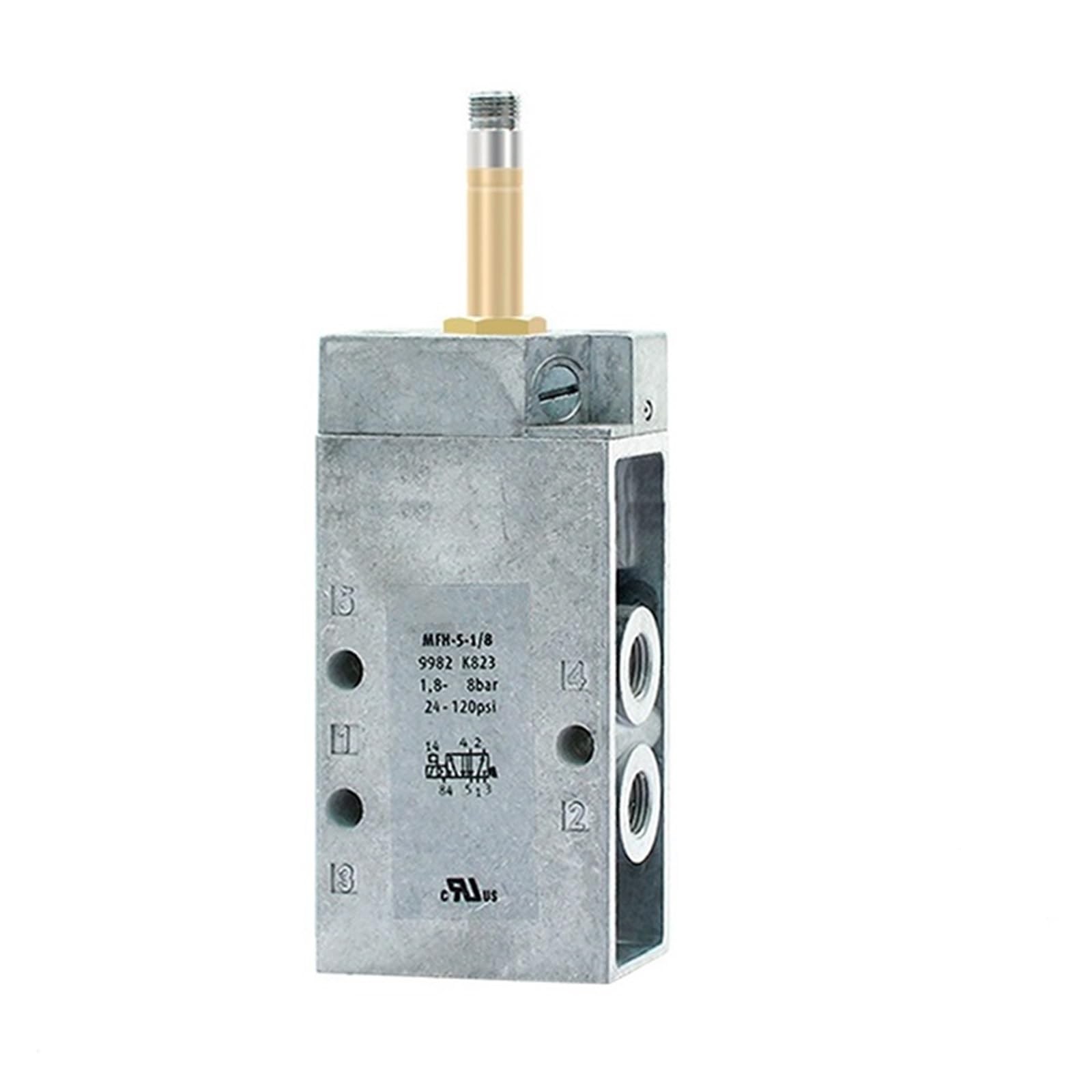 RCGKNNMUZ Pneumatic valve MFH3-1/4-1/8/-M5-1/4-1/8-B two-position five-way solenoid valve coil type(MFH Coil DC24V)
