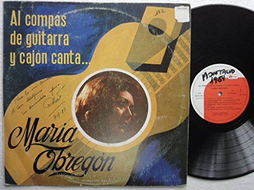 Long Play Maria Obregon Al Compas De Guitarra Y Cajon Virrey Industrias Musicales PERU