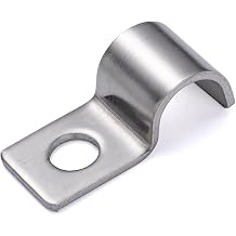 One-Hole Mini Unilateral Pipe Clamps, Conduit Fitting Clips Saddle Clamps for Wire Tidy & Small Pipe | OD 1/8" | 30 Pcs