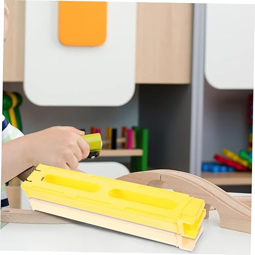 Miniatura 6 de TOYANDONA Juguetes de tren de 3 piezas, cargador automático de tarjetas de dominó, tren de juguete de tren de juguete para niños, mesa de tren de