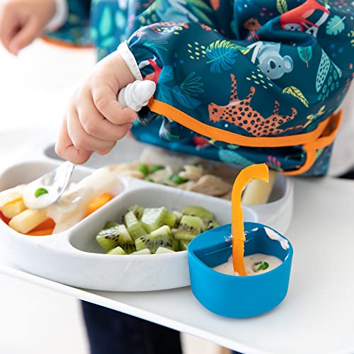 Bumkins Bibs, Baby And Toddler Bibs, Bibs For Girls And Boys 6-24 Months, Long Sleeve Bib, Baby Bibs For Eating, Lightweight Waterproof Fabric Sleeved Smock #TOP1