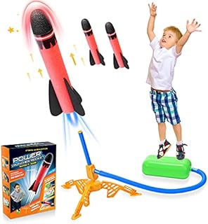 SAITCPRY Boy Toys for 4 5 6 Year Old, Stomp Toy Rockets Toys Boys Toys Age 3-9 Girl Gifts for 3-12 Year Old Girl Kids Toy Age 3 4 5 Autism Toy Rocket for Kid Xmas Gifts Outdoor Toy