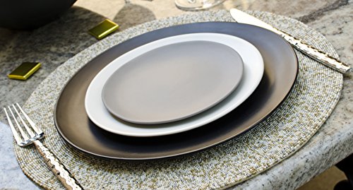 Platos de Porcelana Negro Pack 6 miniatura 2