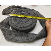 Grade #0000 Steel Wool 22FT Roll for Cleaning, Remove Rust, Buffing Wood and Metal Finishes, Fill Fabric DIY Kit 1 Roll