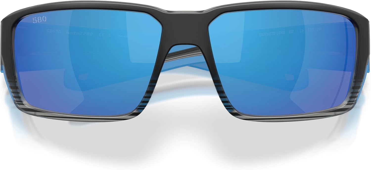 Costa Del Mar Sunglasses for Men - Fantail PRO Mens Polarized Sunglasses - Fishing, Boating & Beach UV Protection - Size 60
