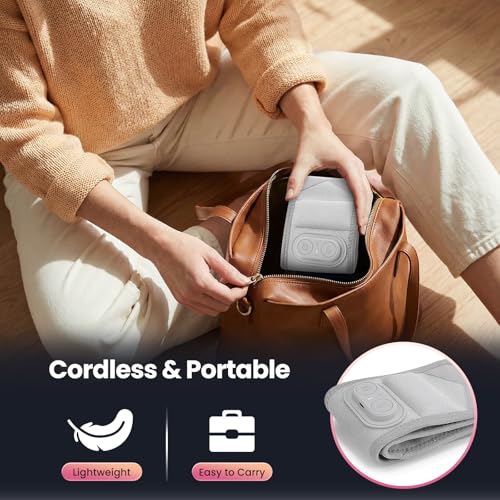 Image of Cordless Wrist Heating Pad Wrap, Heated Wrist Brace with Vibration, Heated Wrist and Hand Massager, 3 Heat Levels, 3 Massage, Rechargeable Heating Pad for Wrist and Hand, Elbow, Ankle