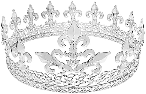 King Men's Crown or Party Prom Decorations Royal Medieval Crown For Pageant Party Prom Costume Hair Accessories