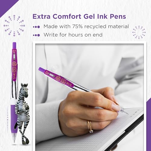 Bolígrafos Zebra Pen SARASA CLIP Gel 10 unidades Morado miniatura 4