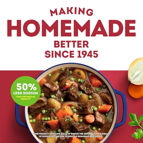 SWANSON S Lower Sodium Beef Broth, 32 oz Carton - Image 3