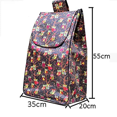 Borse per Carrello della Spesa - Borsa portaoggetti Impermeabile in Tessuto Oxford da 39 Litri, Borsa portaoggetti per Carrello della Spesa di Grande capacità, Borsa per Carrello d