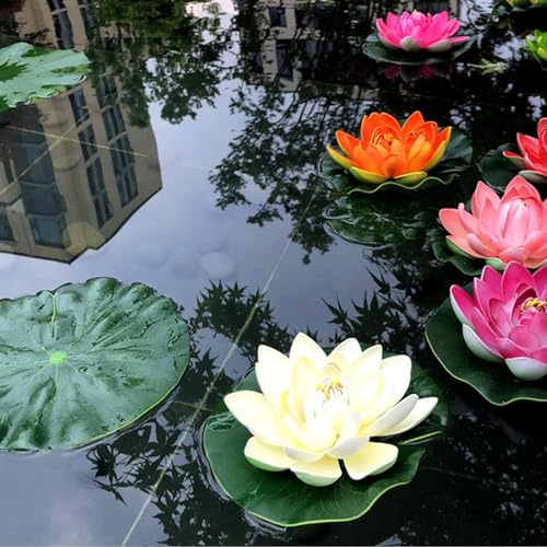 Newtic 9 Stück Edelstahl Gartenkugel, Klein Garten Teiche Deko Set, Silberne Schwimmkugeln für Teich Miniteich Edelstahl Spiegelkugel Haus Und Garten Verzierungs Dekoration für Minite