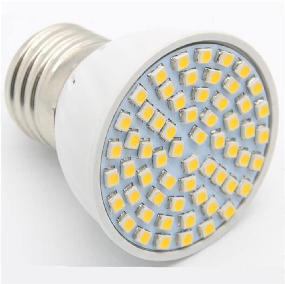 HHF Iluminación del hogar, Paquete de 20 bombillas LED for focos G10/MR16/E27 SMD2835 48leds 60leds 80leds(Cold White,E27 80 leds)
