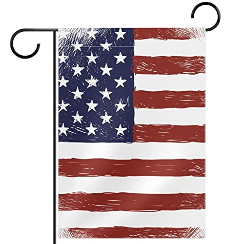 Drapeau des États-Unis résistant toutes saisons avec impression double face durable