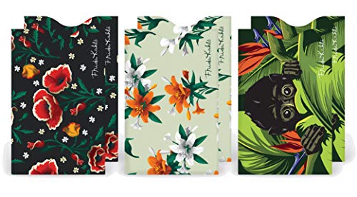 Monarque RFID Blocking Credit Card Sleeves - Set of 6 (Frida Kahlo)