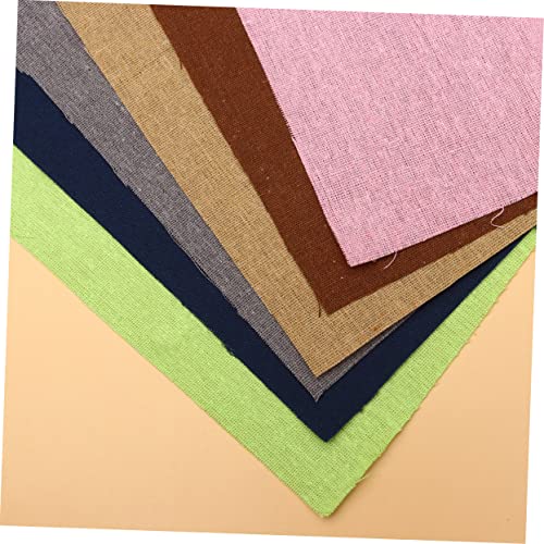 Tissus de lin unis ORFOFE 50x50cm pour patchwork couture loisirs créatifs machine - 6