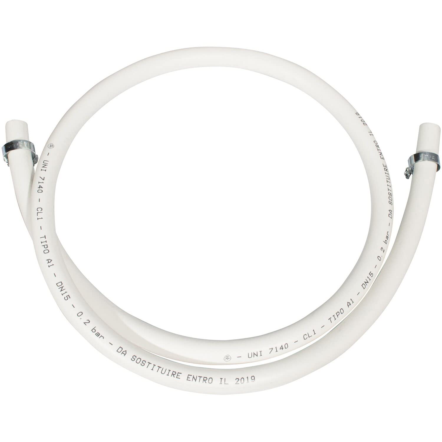 Tubo Flessibile Per Metano 2 Metri - Doppio Strato, 10 Bar, Omologato IMQ - Foto 9