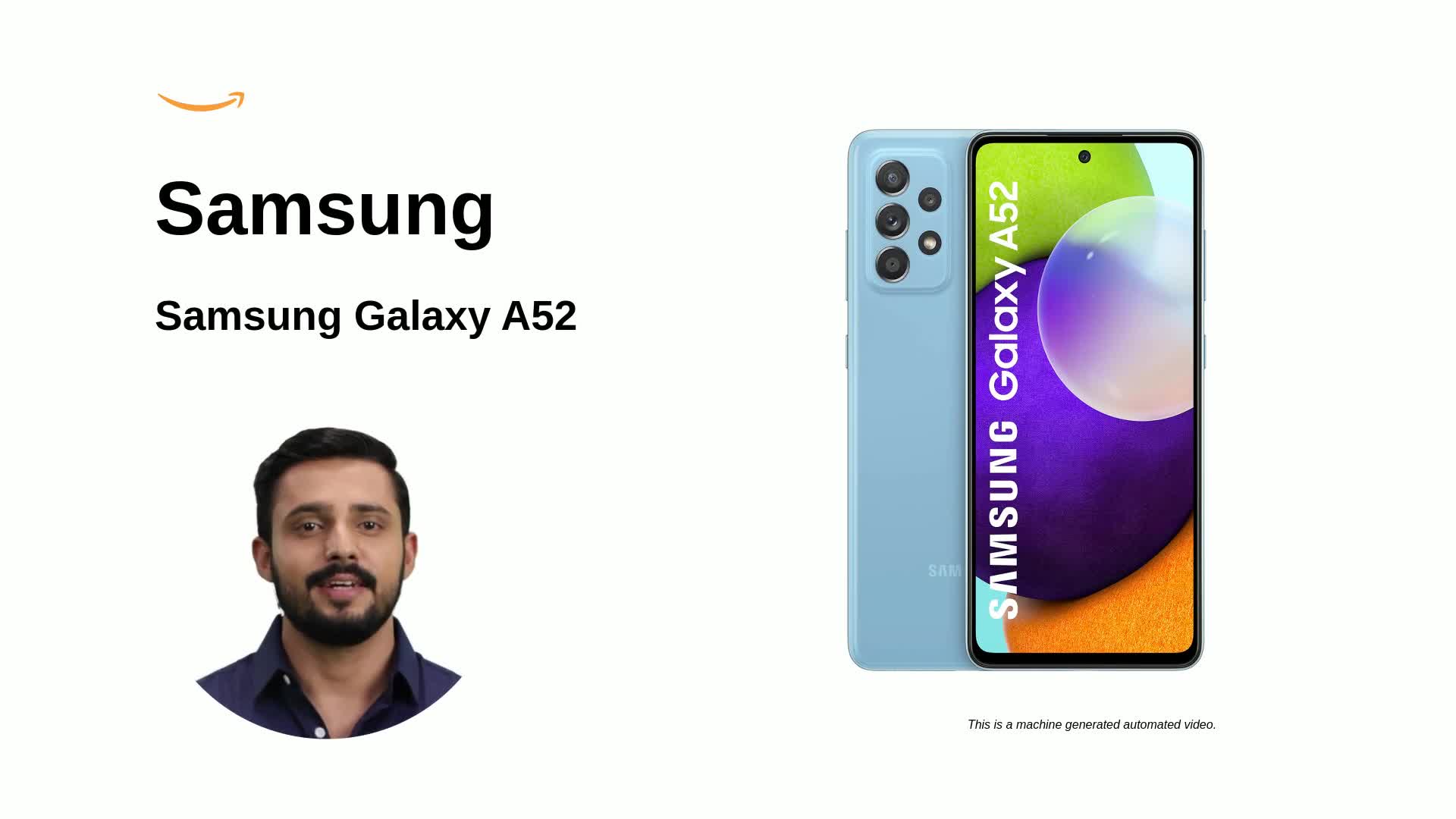 Samsung Galaxy A52 (Blue, 6GB RAM, 128GB Storage) with No Cost EMI