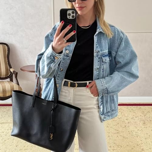 Hixiaohe Oversized Jean Jacket Women Fashion Long Sleeve Button Down Denim Jacket Loose Boyfriend Trucker Jean Coats4