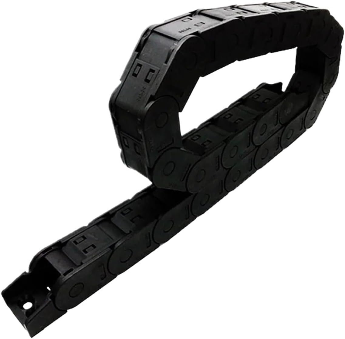 Transmission Chain of Power 1 Meter 25x25mm Wire Carrier Cable Drag Chain Closed On Both Sides Towline with End Joints Transmission Transmission Chain of Power(R175)