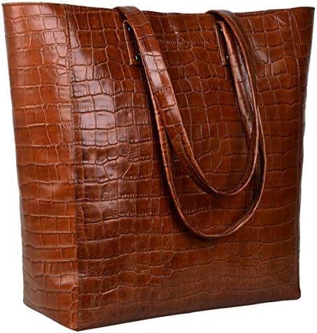 Antonio Valeria Ava Leather Tote/Top Handle Shoulder Bag for Women