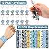 98 PCS Tornado Party Favors, Tornado Temporary Tattoos Slap Bracelets Keychains Stickers Badges for Tornado Birthday Party Decorations Supplies Gifts for Kids Teens Boys Girls Classroom Rewards #2