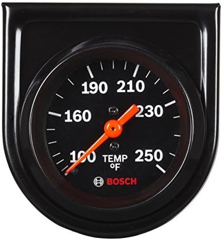 Bosch SP0F000053 Style Line 2" Mechanical Water/Oil Temperature Gauge (Black Dial Face, Black Bezel)
