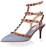 valentino pumps nachgemacht  Valentino Damen Rockstud Knöchelriemchen Pumps, (grau), 37.5 EU