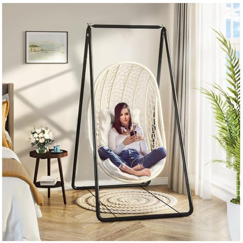Heavy-Duty Hammock Chair Stand, 100KG Capacity, Adjustable for Indoor/Outdoor Use